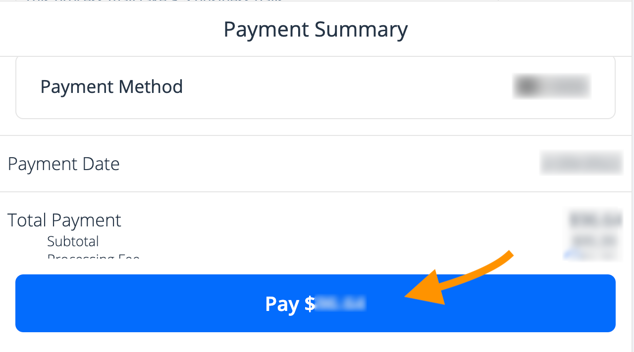 Payment summary